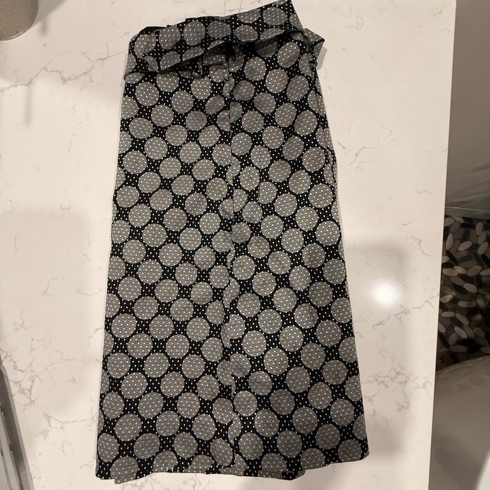 The Limited Black and White Polka Dot Pencil Skirt